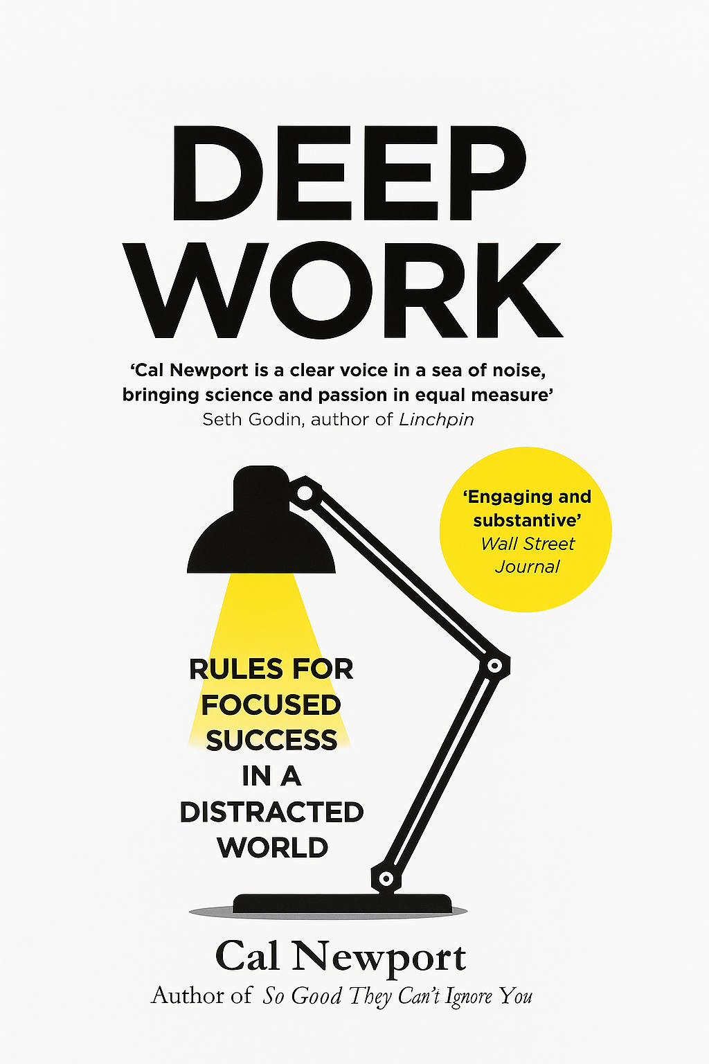 DEEP WORK: RULES FOR FOCUSED SUCCESS IN A DISTRACTED WORLD (Paperback) – by Cal Newport (Author