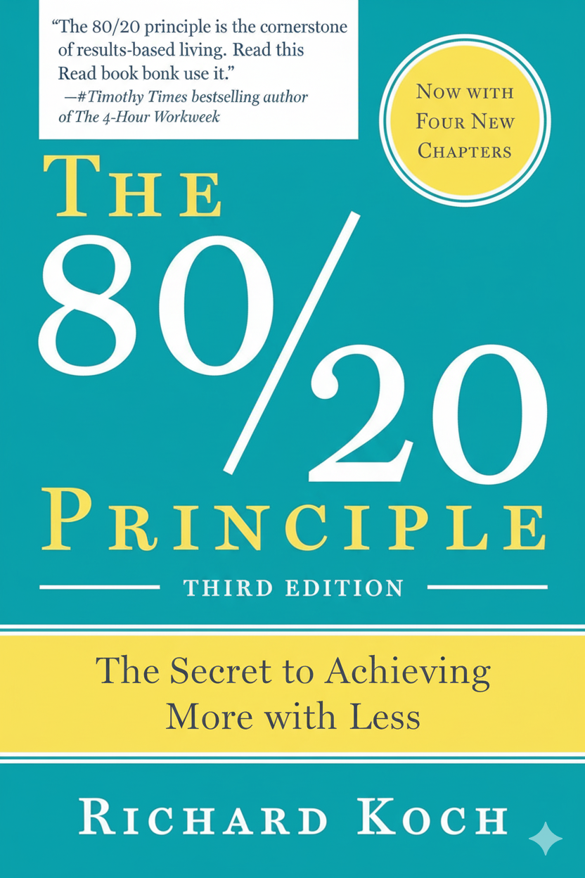 The 80/20 Principle: The Secret to Achieving More with Less (Paperback) – by Richard Koch (Author)