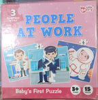 Little Berry Baby First Puzzle Game: Animal, Fruit & Vegetable | Combo of 6 Cardboard Puzzles with 15Pcs Each | Montessori Educational Toys for 2 3 4 Year Old Boys & Girls | Early Puzzle Set for Kids