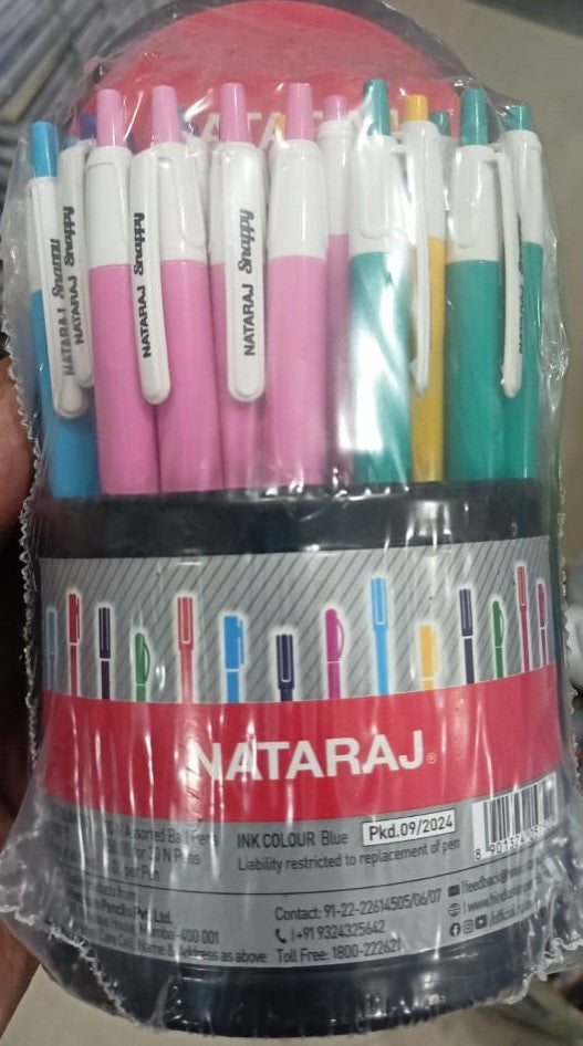 Nataraj Snappy Ball Pen Pen Dispenser (30 Pcs) Blue