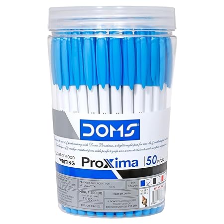 DOMS PROXIMA BALL PEN BLUE 50 PCS JAR